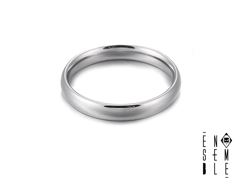Anello "Minimal Chic" fedina lucida in acciaio