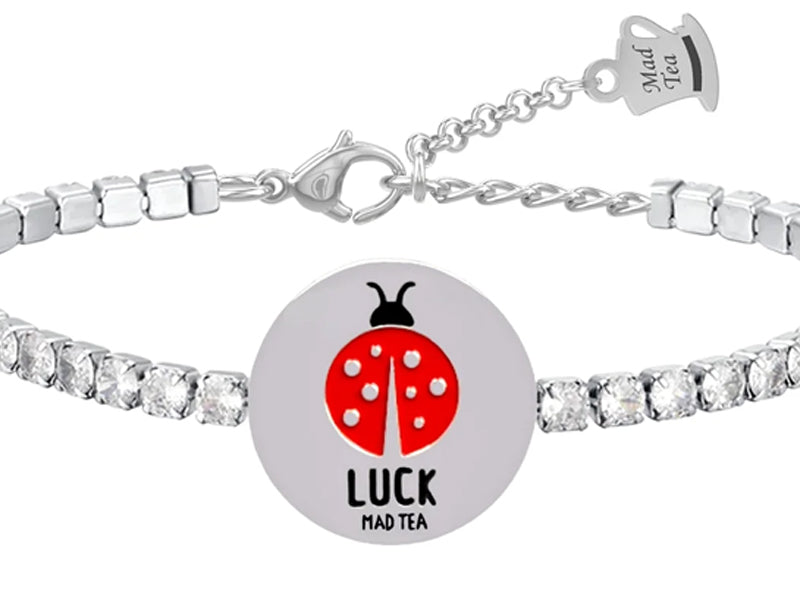 Bracciale tennis monetina coccinella della fortuna “Luck”