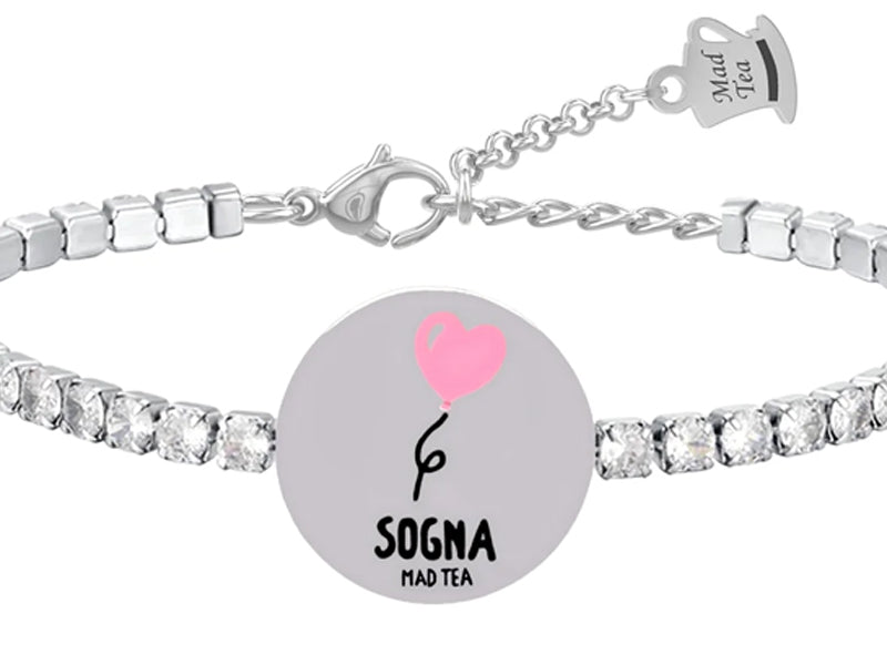 Bracciale tennis monetina “Sogna”