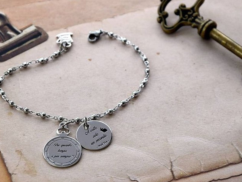 Bracciale Alice nel paese delle meraviglie in acciaio Mad Tea