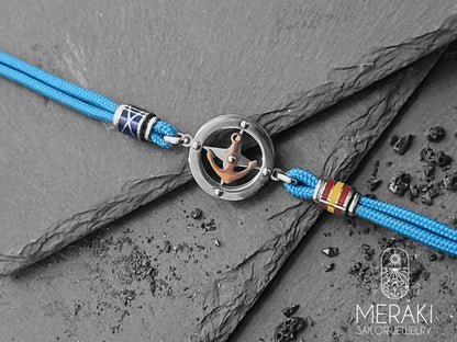Meraki sailor jewelry noah bracelet with nautical cord and anchor