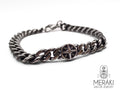Bracciale Karius catena con rosa dei venti in acciaio