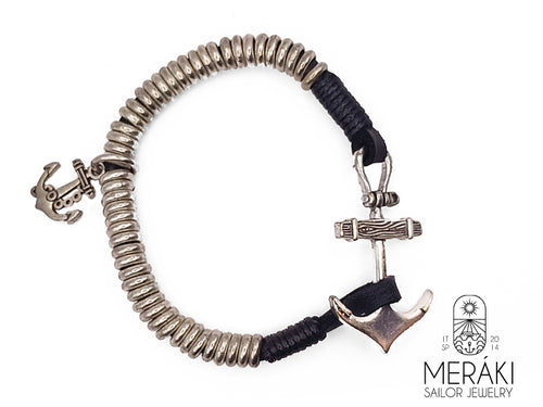 Zamak anchor bracelet by meraki sailor jewelry