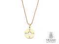 Collana Compass Gold in acciaio con rosa dei venti dorata