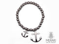 Bracciale elastico Davey in acciaio con ancore