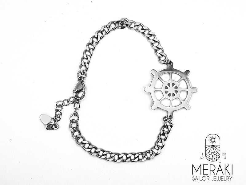 Bracciale Joshua in acciaio con timone