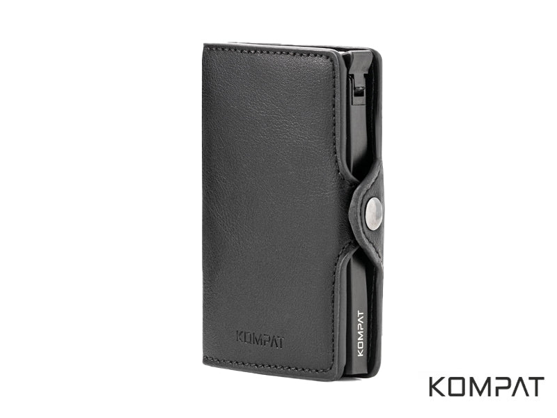 Portafoglio Kompat S CLIP anti RFID Nero