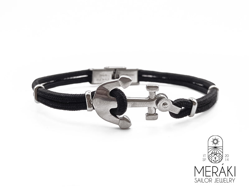 Bracciale Davis in acciaio con ancora