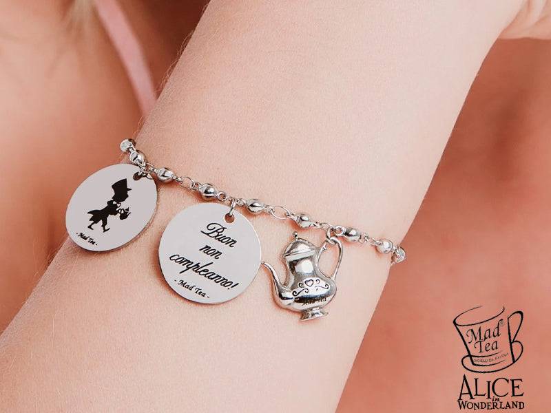 Bracciale del Cappellaio Matto “Buon non compleanno”