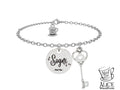 Alice in Wonderland "Key of Dreams" Steel Bracelet 