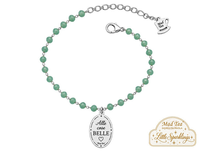 Questo bracciale è un piccolo promemoria da indossare ogni giorno: cercare il lato bello delle cose, scegliere ciò che ci fa stare bene e non perdere mai la voglia di sorridere.