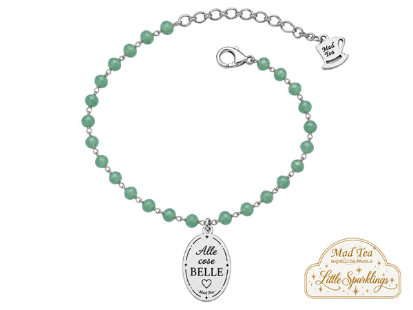Questo bracciale è un piccolo promemoria da indossare ogni giorno: cercare il lato bello delle cose, scegliere ciò che ci fa stare bene e non perdere mai la voglia di sorridere.