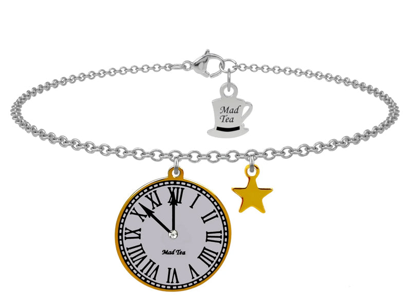 Parte frontale Bracciale orologio di Cenerentola “Allo scoccare della mezzanotte”