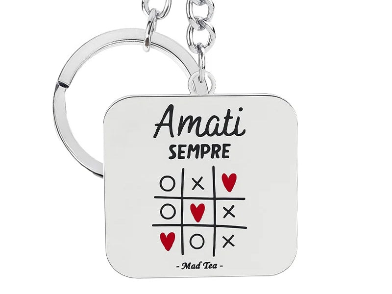 Portachiavi gioco del tris Amati sempre Mad Tea