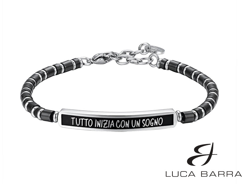 Bracciale Uomo in acciaio Tutto Inizia Con Un Sogno