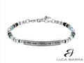Bracciale Uomo in acciaio "Gli Amici Sono I Fratelli Che Ti Scegli"