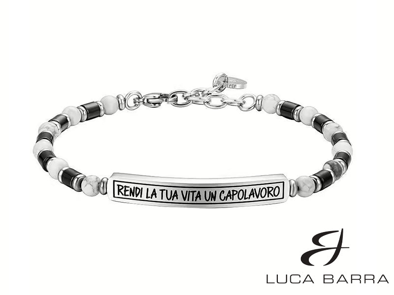 Bracciale Uomo in acciaio "Rendi La Tua Vita Un Capolavoro"