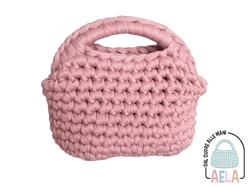 Pochette AELA in Lycra color Rosa Cipria HandMade creation