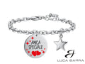 Bracciale donna in acciaio con incisione "Amica Speciale" e piccola stellina