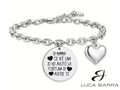 Bracciale con dedica, "Di mamma ce n'é una io ho avuto la fortuna di avere te"