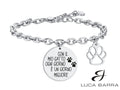 Bracciale Donna in acciaio "Con il mio gatto ogni giorno è un giorno migliore"
