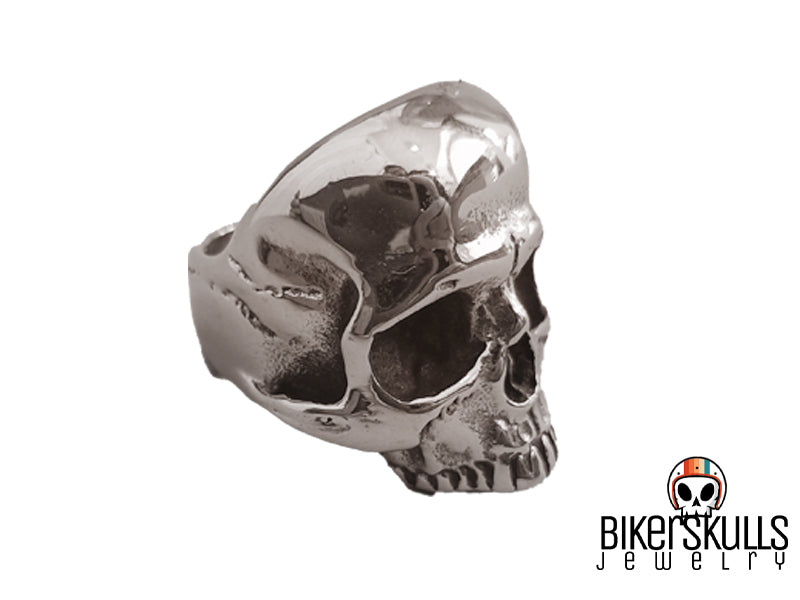 Anello in acciaio Chucky a forma di teschio Bikerskulls collection