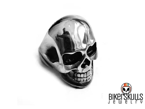 Anello Dorsey teschio in acciaio lucido