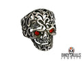 Anello Jack con Mexican Skull in acciaio