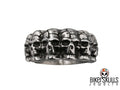 Biker skulls stainless steel skulls ring for men and woman