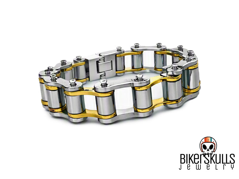 Bracciale Bike chain Oviraptor catena di bicicletta in acciaio
