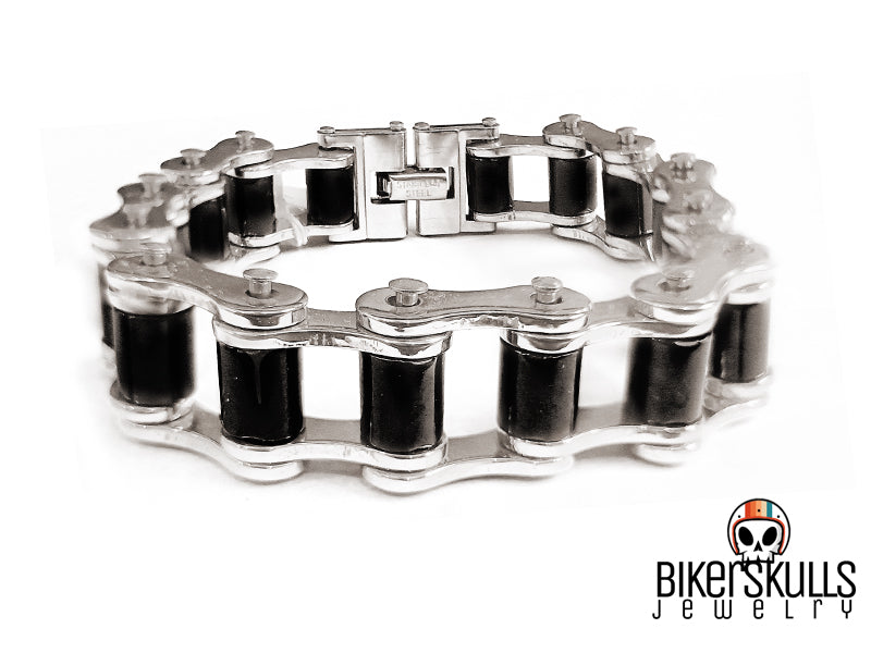 Bracciale Bike chain VelociRaptor catena di bicicletta in acciaio