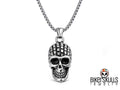 Bikerskulls Collana maglia box dal design a teschio