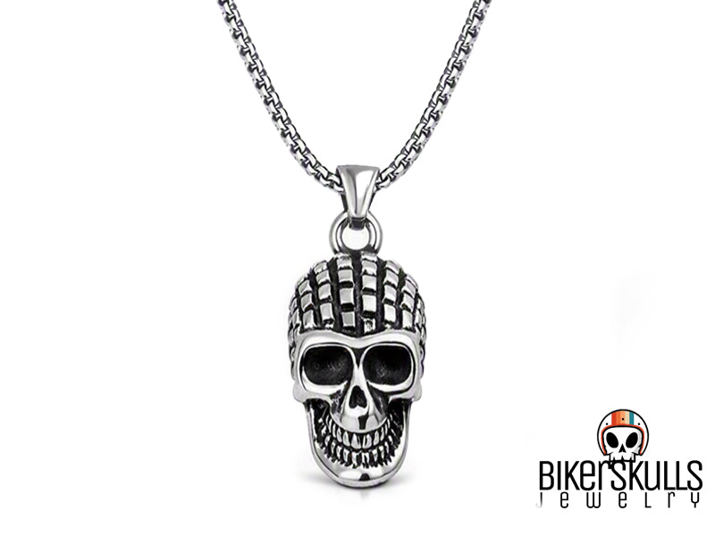 Bikerskulls Collana maglia box dal design a teschio
