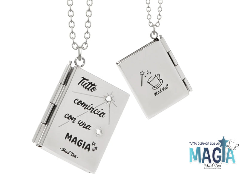 Collana portafoto “Magia” in acciaio