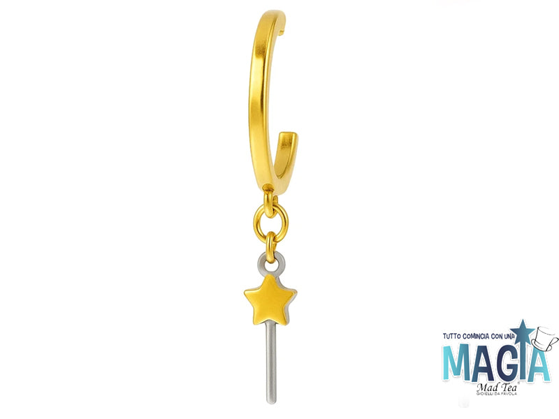 Orecchini “Anelle di magia” in acciaio