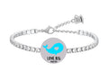 Coin tennis bracelet “Balena Love big 