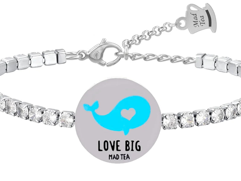 Bracciale tennis monetina “Balena Love big