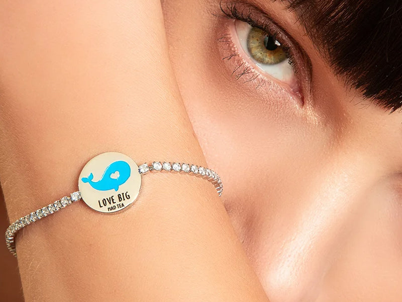 Bracciale tennis monetina “Balena Love big