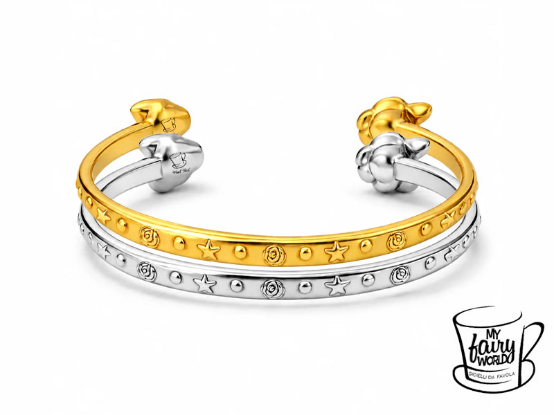 Questo bracciale nasce dalla magia più delicata de Il Piccolo Principe: quella che ci ricorda che le cose più importanti non brillano in superficie, ma vivono nelle emozioni, nei ricordi e nei legami che scegliamo di custodire.