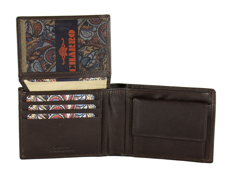 Zeus Men's Charro wallet in genuine leather 