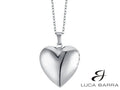 Collana donna in acciaio con cuore portafoto
