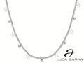 Collana tennis Donna in acciaio con cristalli bianchi e stelle
