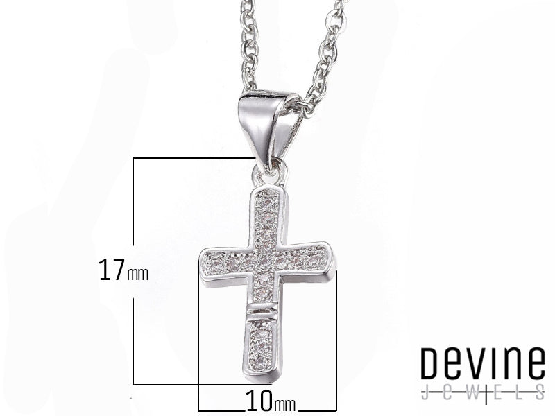 "Indossa la tua fede con stile! Questa collana Devine Jewels, con la sua croce scintillante, è perfetta per aggiungere un tocco di sacro (e di glamour!) al tuo look. Preparati a ricevere complimenti a non finire!"
