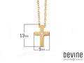 Collana Devine Jewels in acciaio inossidabile con zircone bianco centrale