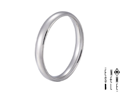 Anello "Minimal Chic" fedina lucida in acciaio