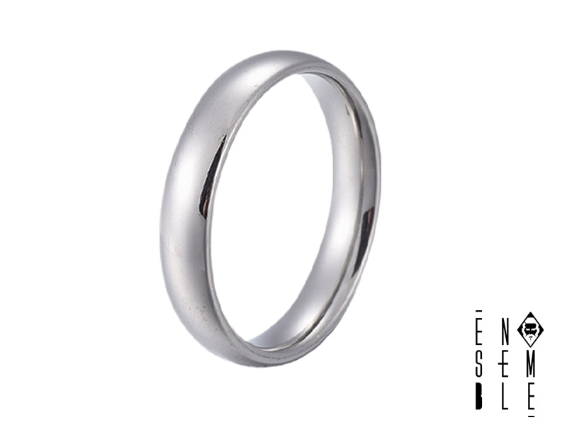 Anello "Minimal Chic" fedina lucida in acciaio