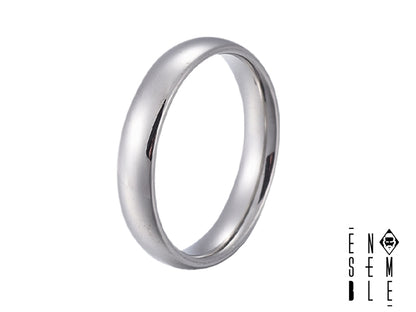 Anello "Minimal Chic" fedina lucida in acciaio