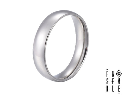 Anello "Minimal Chic" fedina lucida in acciaio