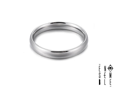 Anello "Minimal Chic" fedina lucida in acciaio