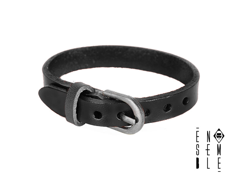 Bracciale Rock cinturino in vera pelle singolo